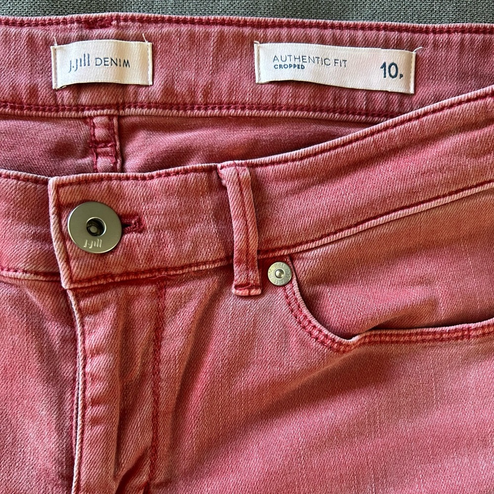 J.Jill Denim Authntic fit Cropped Size 10P worn once